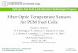 Fiber Optic Temperature Sensors for PEM Fuel Cells