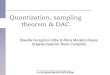 Quantization, sampling theorem & DAC