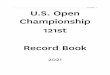 U.S. Open 1 U.S. Open Championship 121st Record Book
