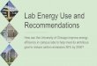 Lab Energy Use and Recommendations