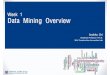 457.658 Week 1 Data Mining Overview