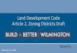 Land Development Code Article 2, Zoning Districts Draft