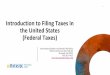 Introduction to Filing Taxes in the United States (Federal 
