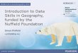 Introduction to Data Skills in Geography Dealing with data 