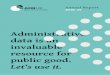 Administrative data is an invaluable resource for