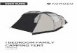 1 BEDROOM FAMILY CAMPING TENT