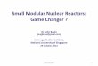 Small Modular Nuclear Reactors: Game Changer