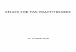 ETHICS FOR TAX PRACTITIONERS