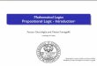 Mathematical Logics Propositional Logic - Introduction