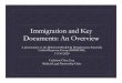 Immigration and Key Documents: An Overview