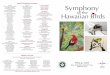 Symphony of the Birds Program - SYMPHONY OF THE HAWAIIAN …