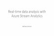 Real-time data analysis with Azure Stream Analytics