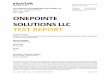 ONEPOINTE SOLUTIONS LLC TEST REPORT