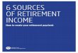 6 SOURCES OF RETIREMENT INCOME
