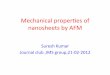 Mechanical)proper-es)of) nanosheets)by)AFM)