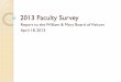 2013 Faculty Survey - W&M