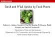GenX and PFAS Uptake by Food Plants