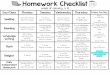 Homework Checklist Jan. 11-15