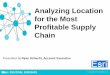 Analyzing Location for the Most Profitable Supply Chain