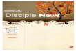 Monthly Newsletter of The Christian Church Disciple News