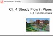 Ch. 4 Steady Flow in Pipes - Seoul National University