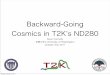 Backward-Going Cosmics in T2Kʼs ND280
