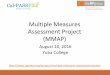 Multiple Measures Assessment Project (MMAP)