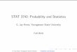 STAT 3743: Probability and Statistics