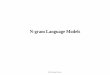N-gram Language Models - web.cs.hacettepe.edu.tr