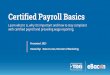 Certified Payroll Basics