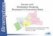 Issues and Strategies Shaping Brampton’s Economic Base