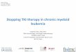 Stopping TKI therapy in chronic myeloid leukemia