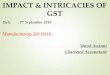 IMPACT & INTRICACIES OF GST