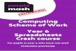 Computing Scheme of Work Year 6 Spreadsheets Crash course