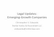 Legal Updates: Emerging-Growth Companies