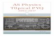 AS Physics T0pical PYQ