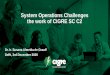 System Operations Challenges the work of CIGRE SC C2
