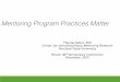 Mentoring Program Practices Matter - PERAJ