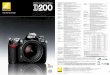Nikon Digital SLR Camera D200 Specifications