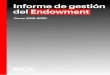 Informe de gestión del Endowment