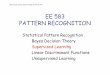 EE 583 PATTERN RECOGNITION Supervised Learning