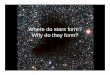 Where do stars form? Why do they form?