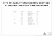 CITY OF ALBANY ENGINEERING SERVICES STANDARD …