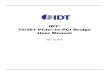 IDT Tsi381 PCIe -to-PCI Bridge User Manual