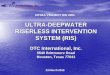 ultra-deepwater deepwater riserless intervention system - Drilling