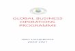 GLOBAL BUSINESS OPERATIONS PROGRAMME