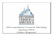Metropolitan Council Meeting Spring 2016 Other Reports