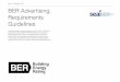 BER Advertising Requirements Guidelines