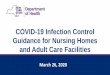 COVID-19 Infection Control Guidance for Nursing Homes and 
