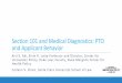 Section 101 and Medical Diagnostics: PTO and Applicant 